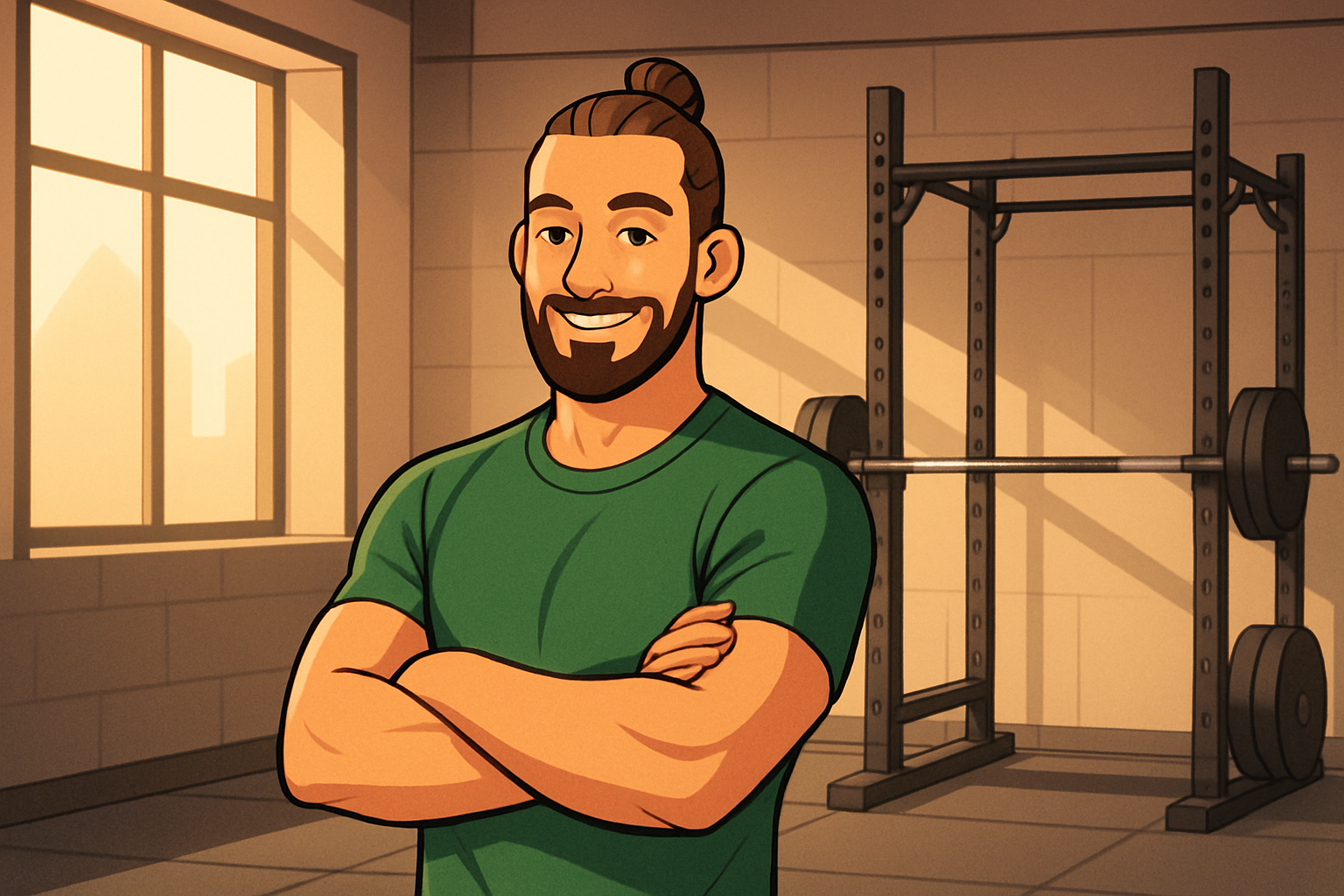 Chrisfit in Rotterdams groen (toen)